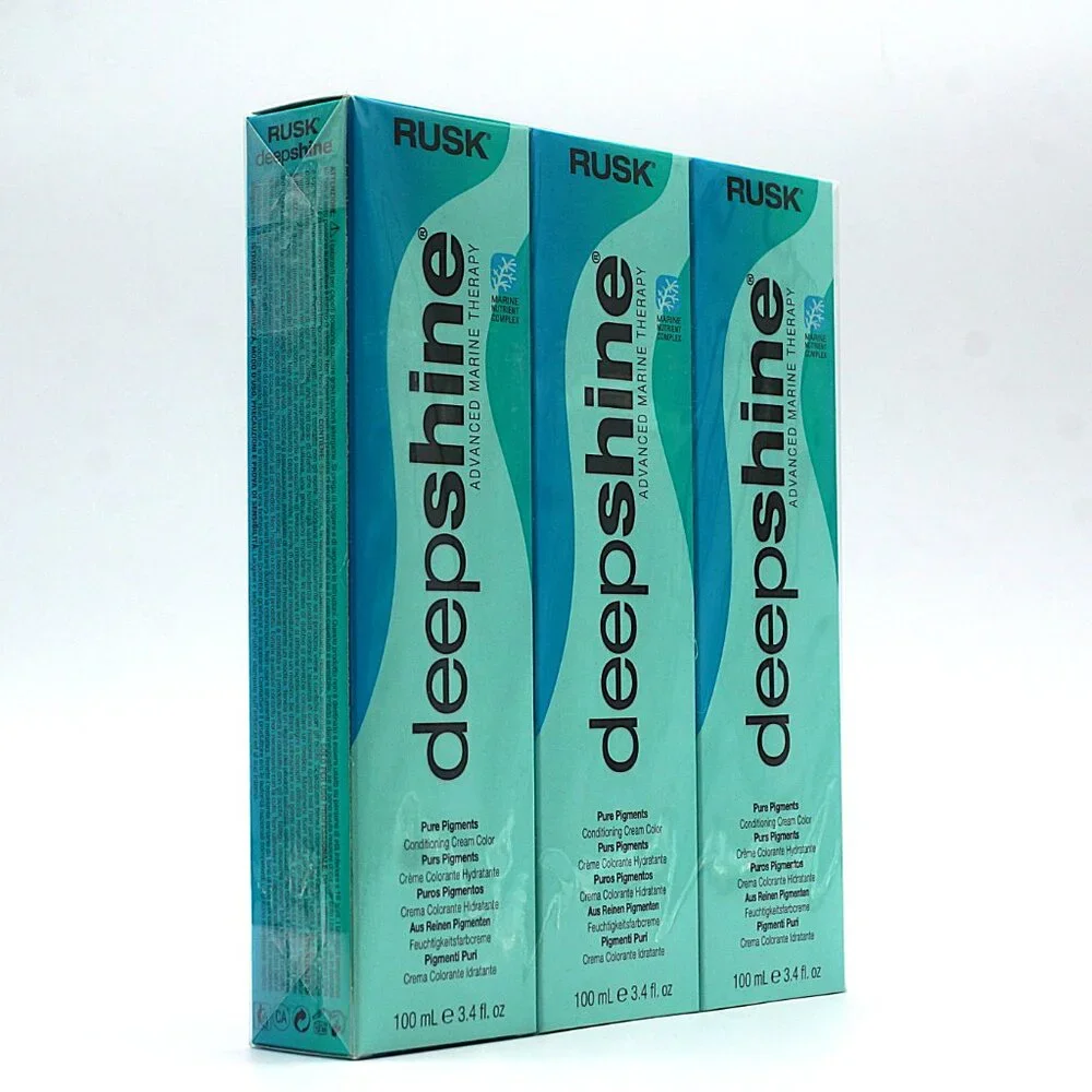 3 Pack RUSK Deepshine Pure Pigments Haircolor Y Yellow‎ 3.4 oz